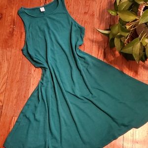 EUC Old Navy Linen A-frame Dress Teal